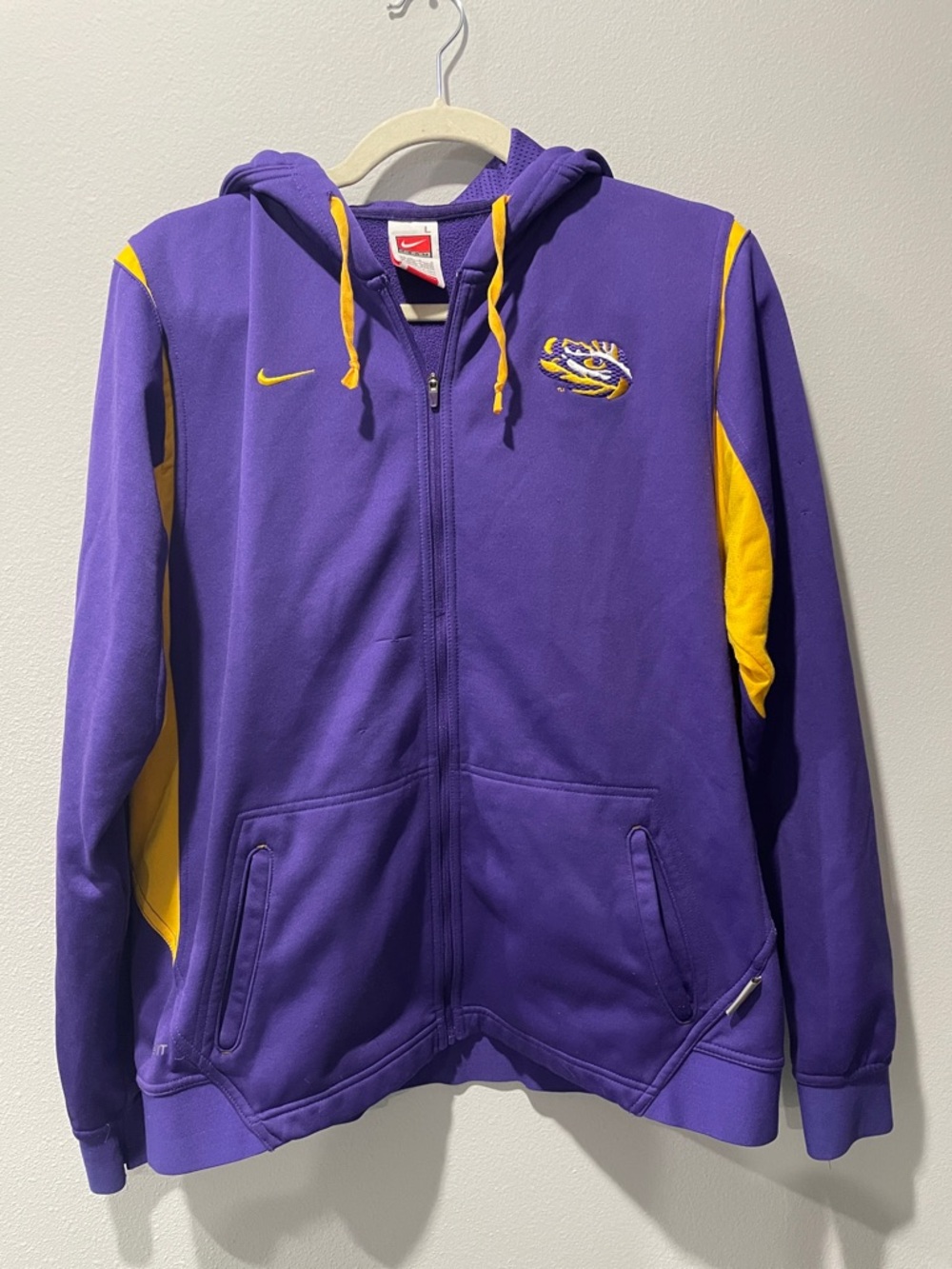 Nike Purple & Gold LSU Team Zip-Up Hoodie